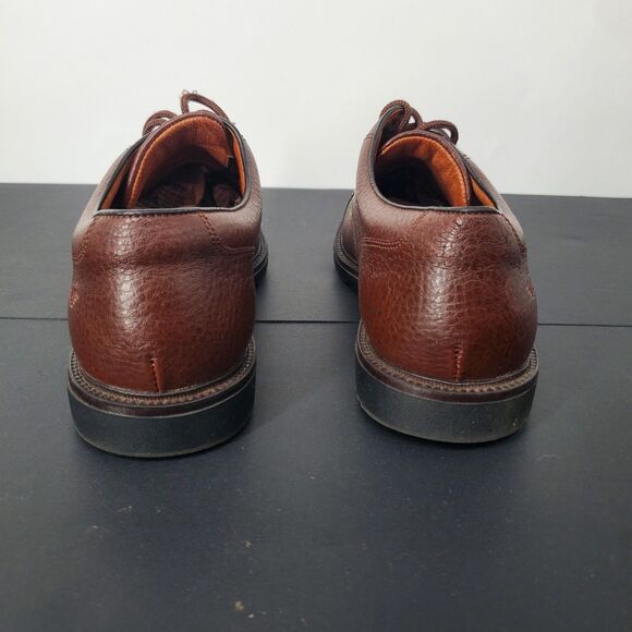 Dockers Shoes Mens Size 10 Brown Cap Toe Leather Derby Oxford Lug Sole 90-8560 - Picture 8 of 10